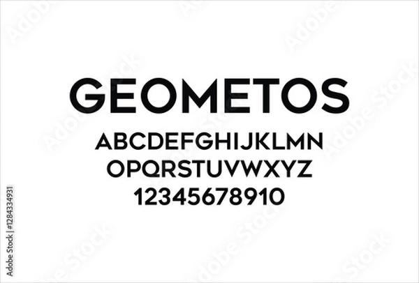 Obraz Gotham font for logo and headline. Isolated vector typeset