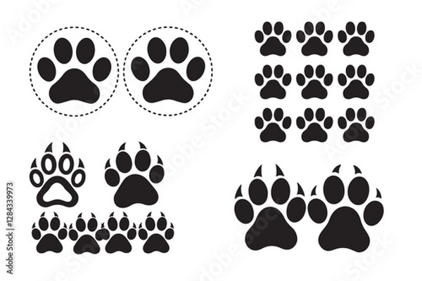 Obraz paw vector