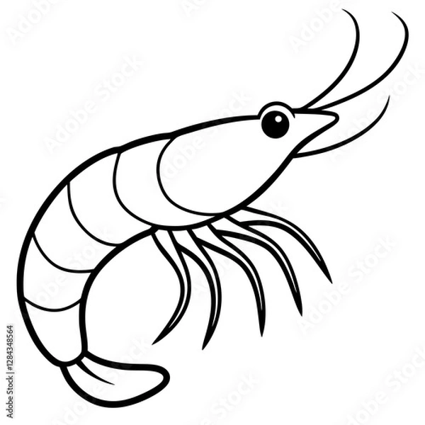 Obraz vector illustration of cartoon fish