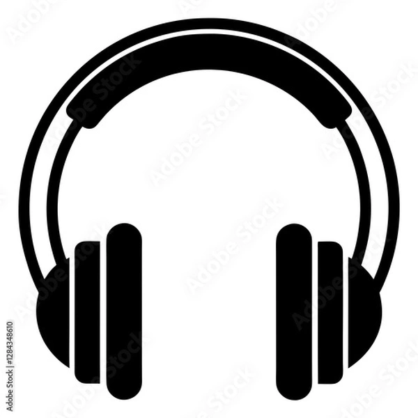 Fototapeta vector headphones icon