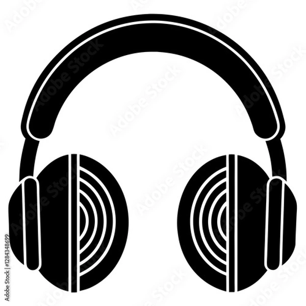 Obraz Headphone vector art illustration