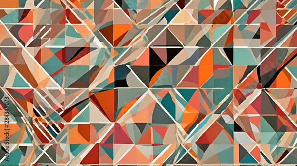 Fototapeta abstract background with complex geometric patterns