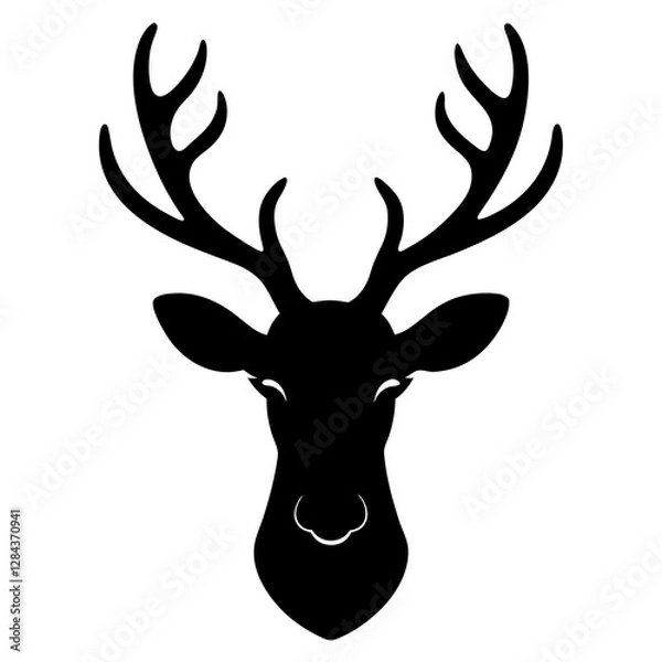 Fototapeta deer head vector