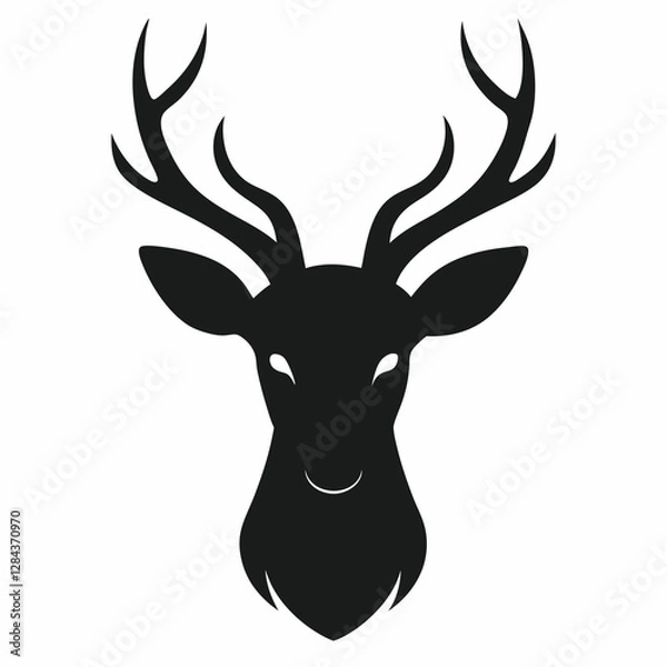 Obraz deer head silhouette