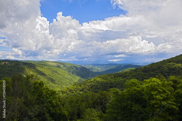 Obraz picturecque view from Oprtalj (Partole). Croatia, Istria.