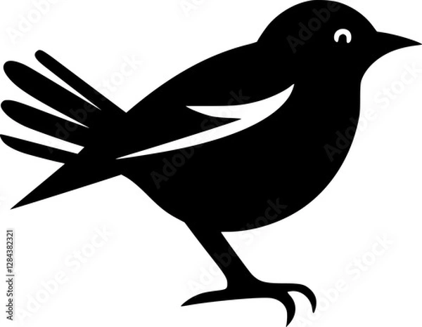 Obraz Robin Bird | Minimalist and Simple Silhouette - Vector illustration