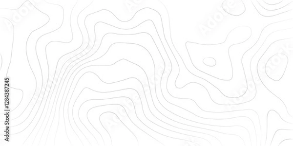 Obraz Abstract black and white topographic contours lines of mountains. Topography map art curve drawing. vector illustration. wave Line topography map contour background .background