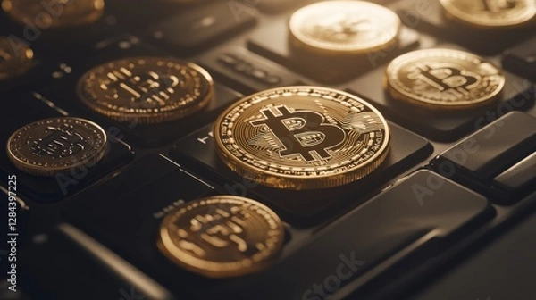 Fototapeta Professional Discussion of Cryptocurrency Investments Pros and Cons with Expert Insights