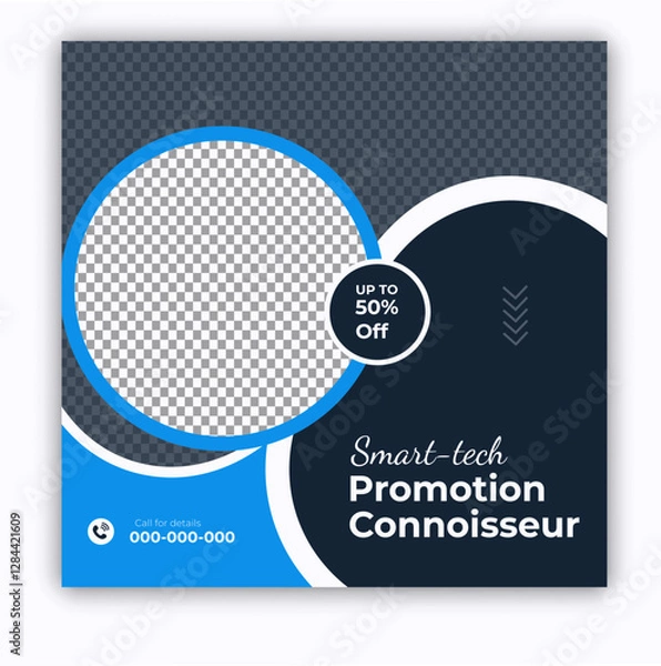 Fototapeta Digital marketing and corporate business service social media post banner template design