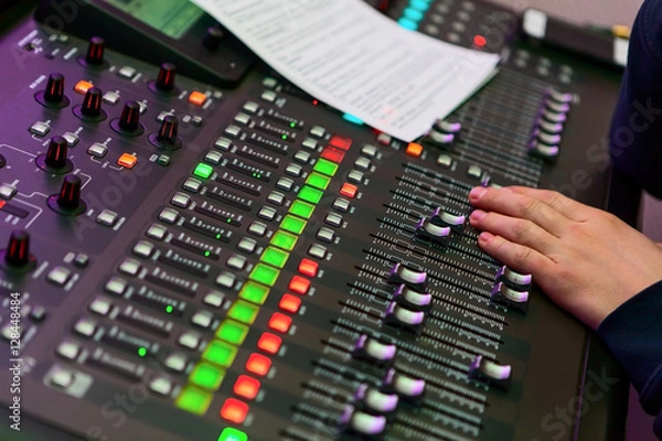 Fototapeta mixing console