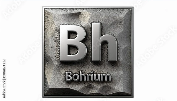Obraz Bh - Bohrium, Periodic table element