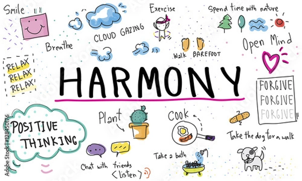 Fototapeta Mindfulness Optimism Relax Harmony Concept