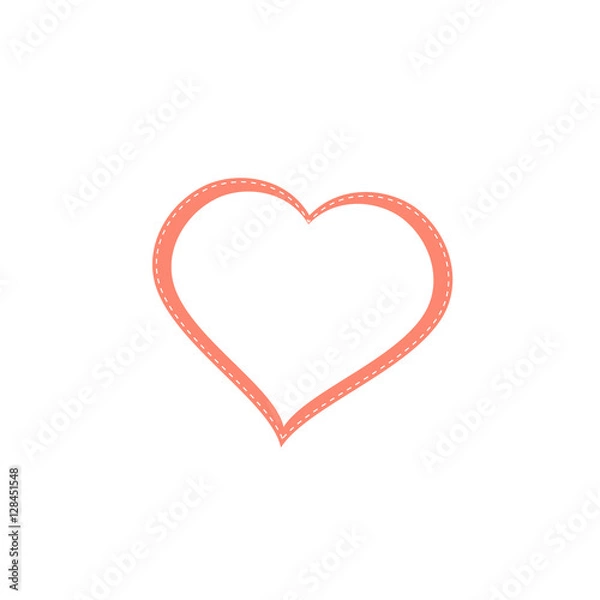 Fototapeta Heart Icon button. Holiday Heart Icon Art