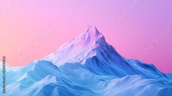 Obraz snow covered mountains in winter