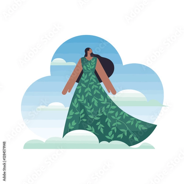 Fototapeta 2d vector illustration for cartoon character design for kids and comic book stickers printing and cartoon movie 
