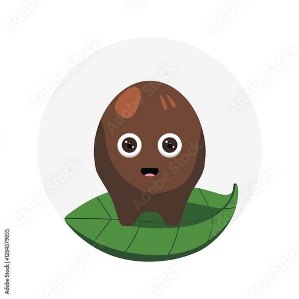 Fototapeta 2d vector illustration for cartoon character design for kids and comic book stickers printing and cartoon movie 
