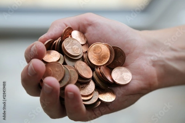 Obraz Münzen, Kleingeld, Euro, Cent