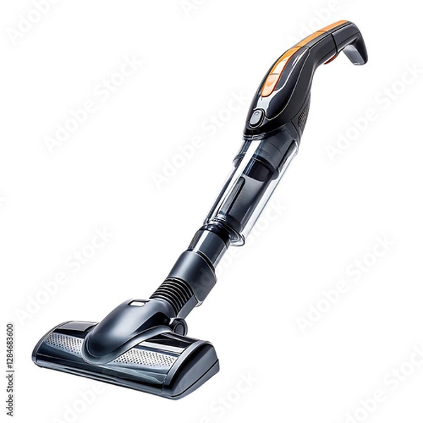 Fototapeta High Tech Modern Vacuum Cleaner with Powerful Suction Isolated on Transparent Background