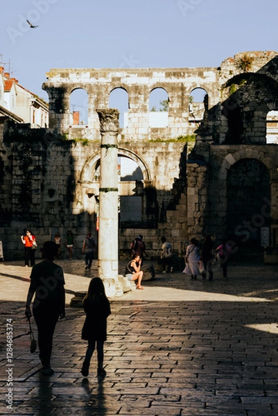 Fototapeta Architecture of the old town of Split in Croatia