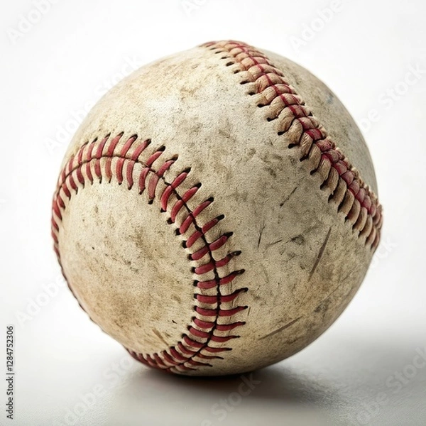 Fototapeta baseball on white background