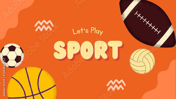 Obraz Let's play sport