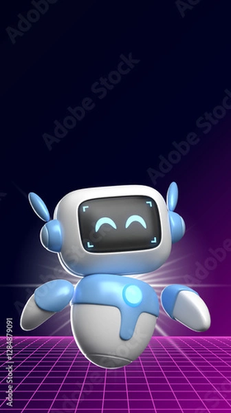 Obraz Modern cute robot