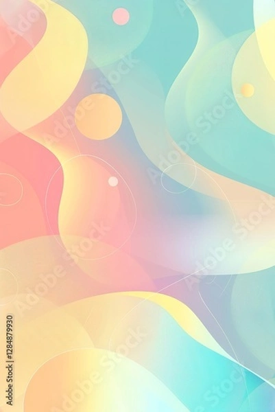 Fototapeta pastel color gradient shapes and blur effects.jpg, pastel color gradient