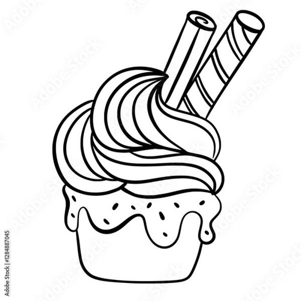 Fototapeta ice cream icon