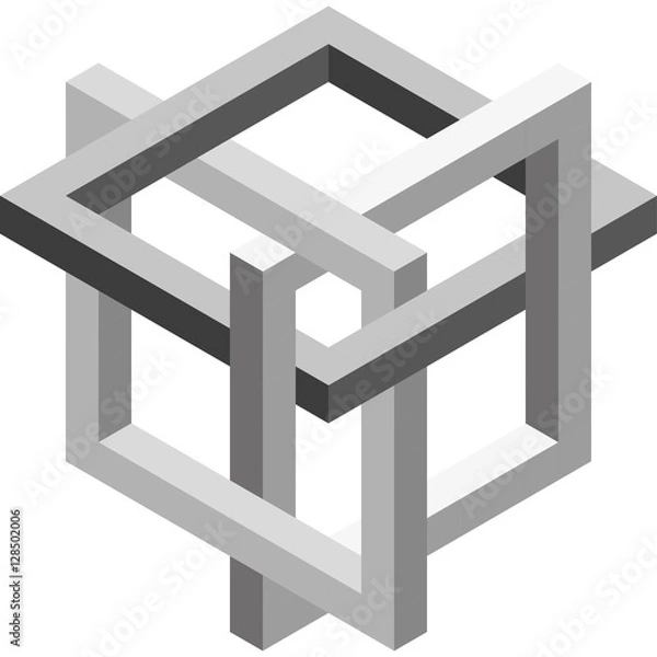 Obraz Optical illusion object