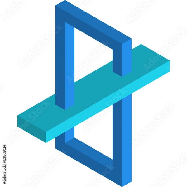 Obraz Optical illusion object