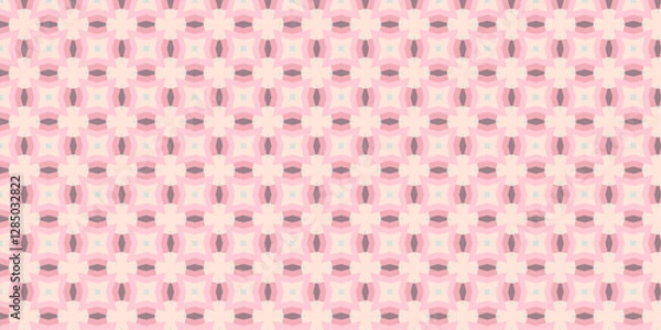 Obraz Blush Pink Symmetry with Delicate Hues