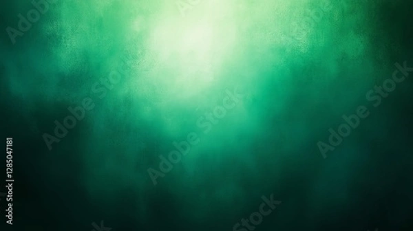 Fototapeta Emerald Gradient Background. A simple green gradient