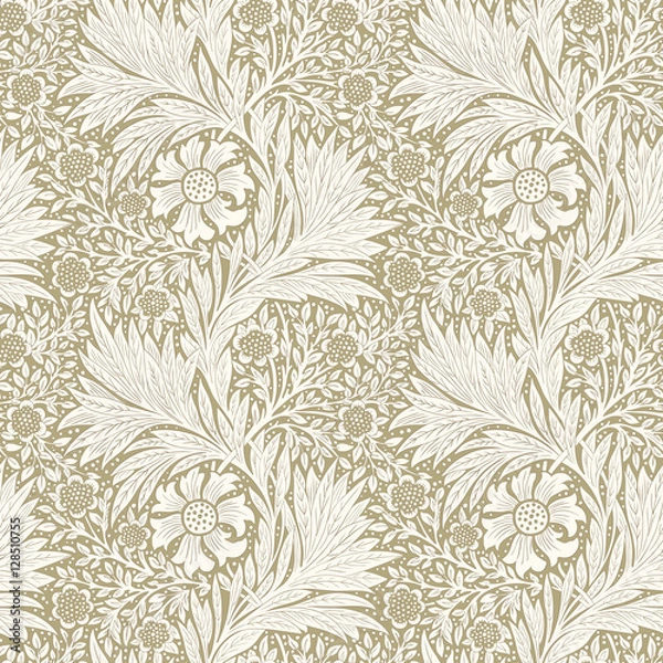Fototapeta Modern fabric design pattern. Desktop wallpaper. Background. Floral pattern for your design. Illustration. Modern seamless pattern for interior decoration, wrapping paper, graphic design and textile.