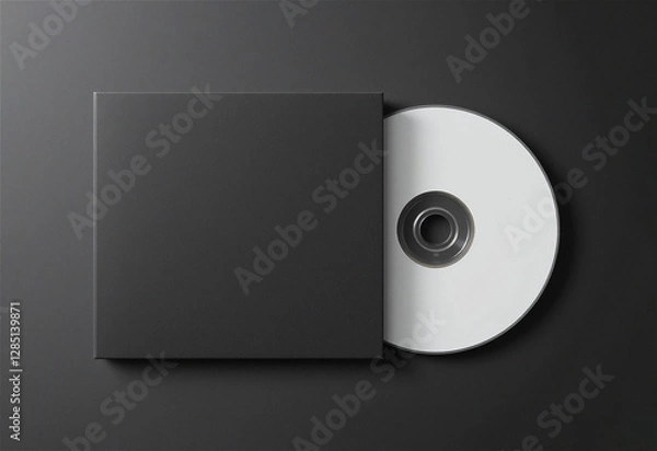 Fototapeta CD 라벨과 케이스 디자인 목업