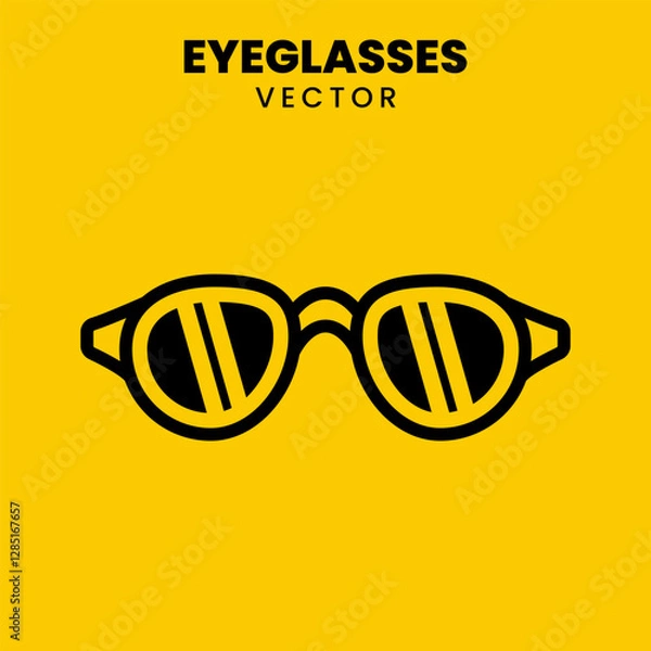 Obraz Cool glasses vector. Very suitable for logos, design elements, icons, and so on
