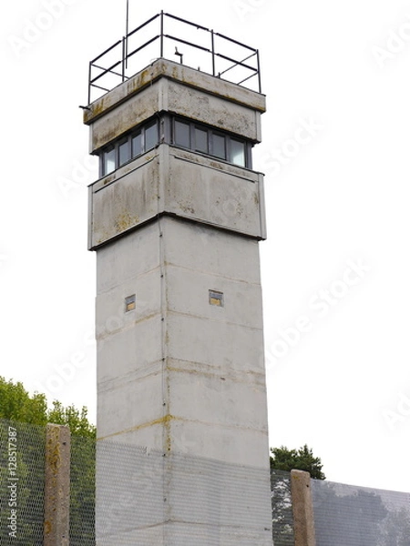 Obraz Grenzwachturm der ehemaligen DDR in Darchau