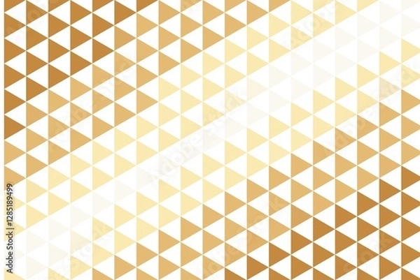 Fototapeta Seamless triangular geometric pattern in warm orange and beige tones. Modern abstract design concept