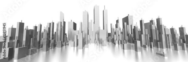Obraz wide skyline 3d