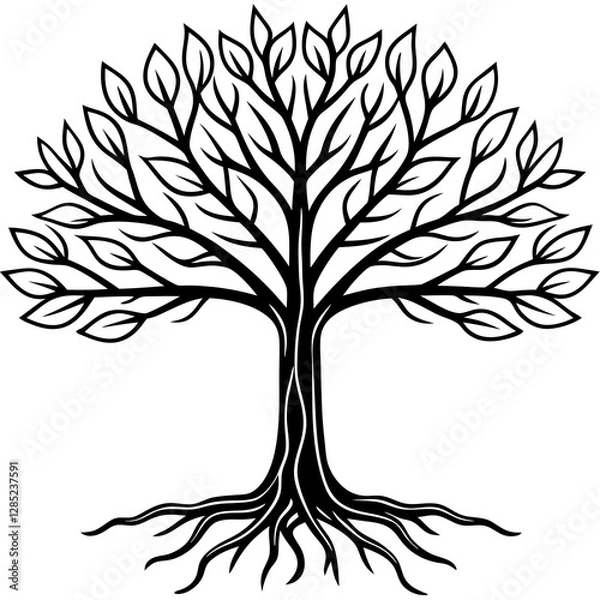 Obraz tree with roots