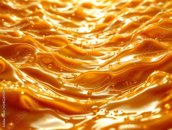 Obraz Golden honey waves flowing like a river, symbolizing richness and nature’s gift.