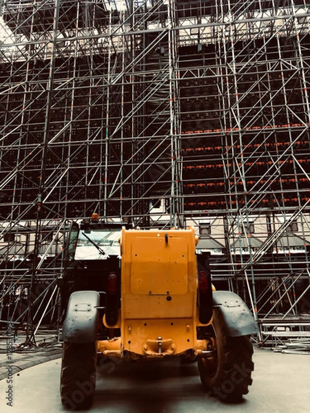 Obraz construction site with crane