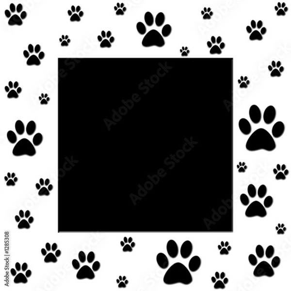 Obraz animal paw prints
