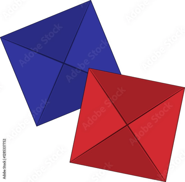 Fototapeta 한국 종이 딱지
