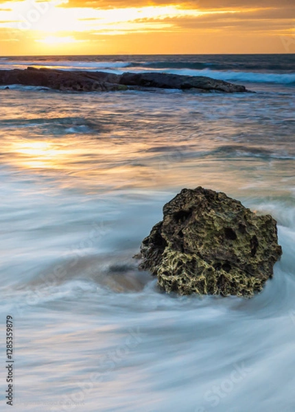 Fototapeta sunset on the beach