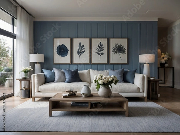 Fototapeta  Interior of modern living room 4k
