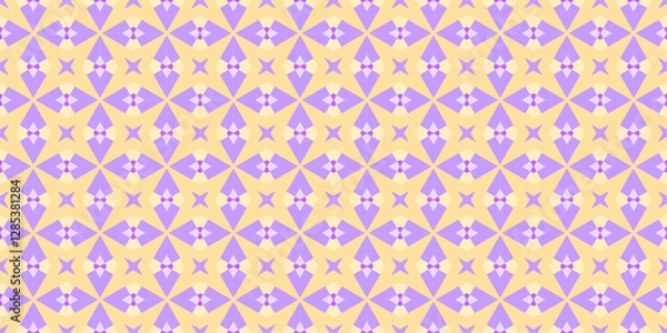 Obraz Golden Glow with Lavender Geometry