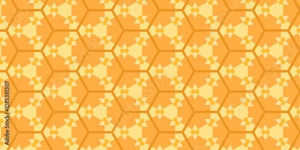 Obraz Golden Honeycomb in Geometric Harmony