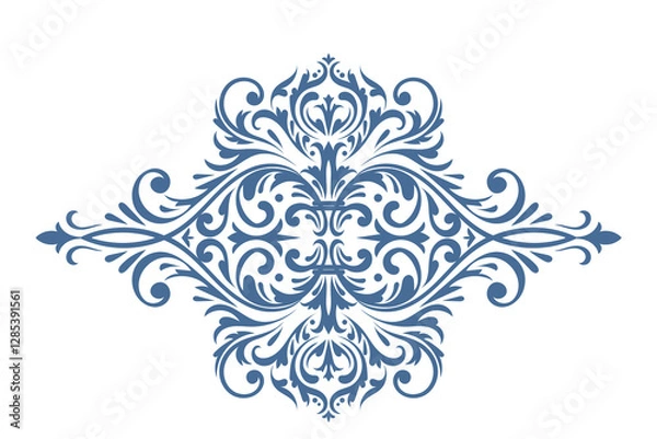 Obraz Retro pattern with antique scrolls in rococo rich style