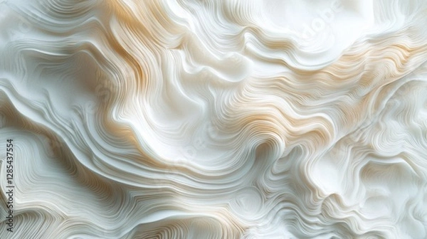Fototapeta Abstract white and gold fluid texture background