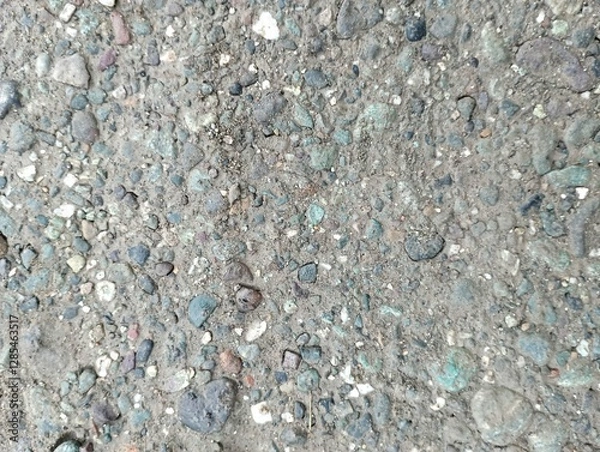 Fototapeta Texture of closeup gravel showcases intricate
beauty, suitable for background designs,
nature themed projects, and texture inspiration in
various creative works.